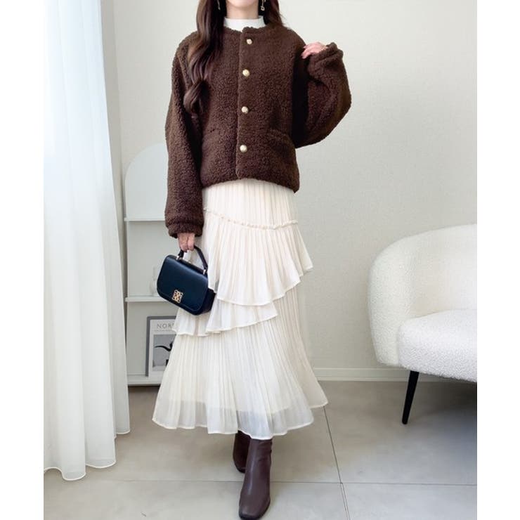 【mily bilet】エンブレムボタン使いボアジャケット | Classical Elf  | 詳細画像21 