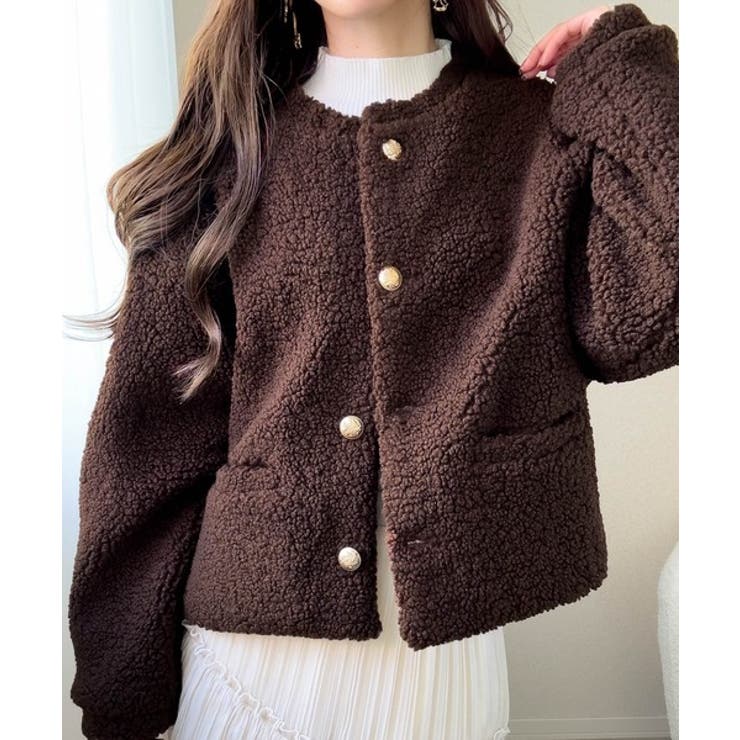 【mily bilet】エンブレムボタン使いボアジャケット | Classical Elf  | 詳細画像22 