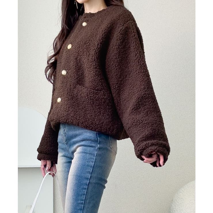 【mily bilet】エンブレムボタン使いボアジャケット | Classical Elf  | 詳細画像24 