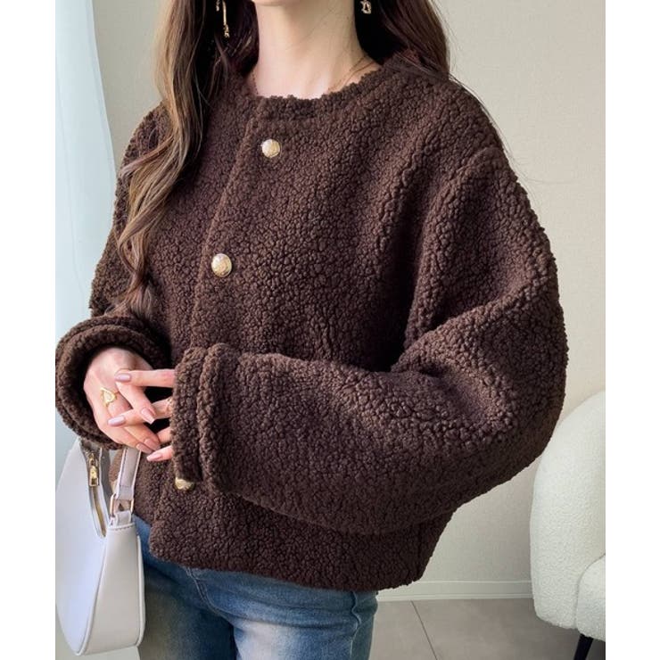 【mily bilet】エンブレムボタン使いボアジャケット | Classical Elf  | 詳細画像25 