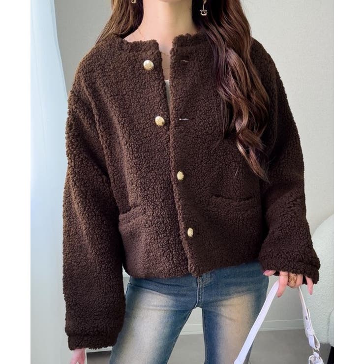 【mily bilet】エンブレムボタン使いボアジャケット | Classical Elf  | 詳細画像27 