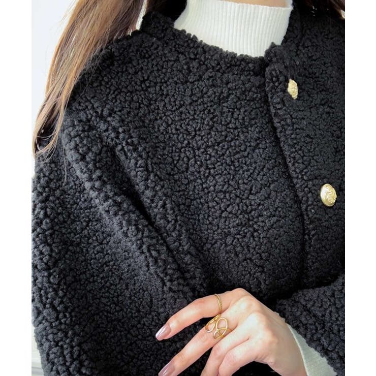 【mily bilet】エンブレムボタン使いボアジャケット | Classical Elf  | 詳細画像29 