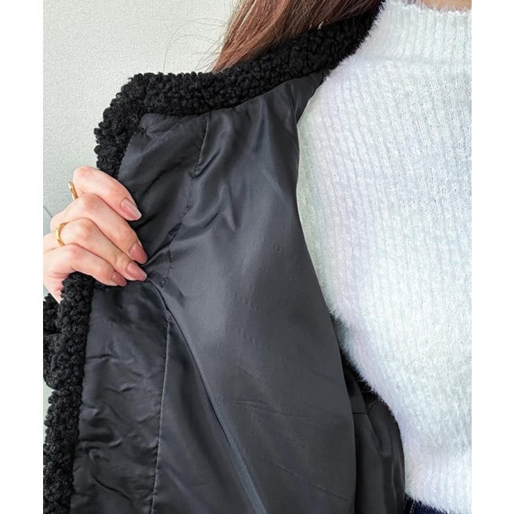 【mily bilet】エンブレムボタン使いボアジャケット | Classical Elf  | 詳細画像31 