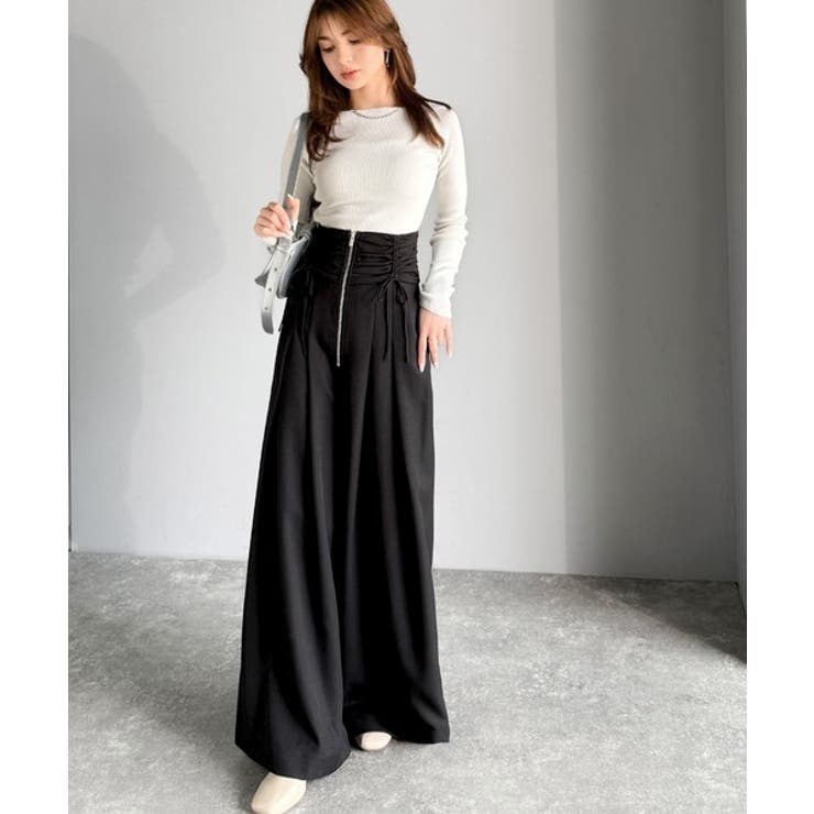 ウエストシャーリングハイウェストワイドパンツ | Classical Elf  | 詳細画像13