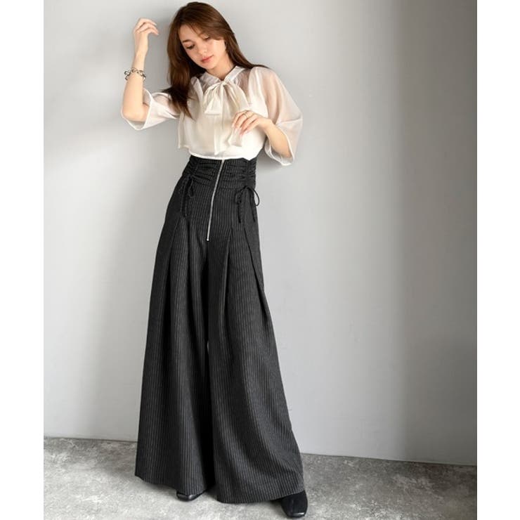 ウエストシャーリングハイウェストワイドパンツ | Classical Elf  | 詳細画像23