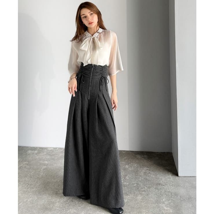 ウエストシャーリングハイウェストワイドパンツ | Classical Elf  | 詳細画像25