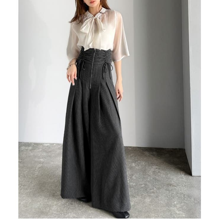 ウエストシャーリングハイウェストワイドパンツ | Classical Elf  | 詳細画像26