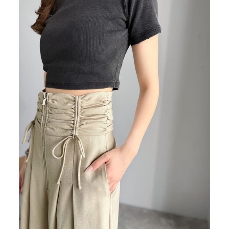 ウエストシャーリングハイウェストワイドパンツ | Classical Elf  | 詳細画像27