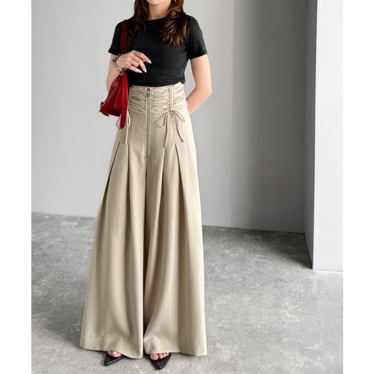 ウエストシャーリングハイウェストワイドパンツ | Classical Elf  | 詳細画像1