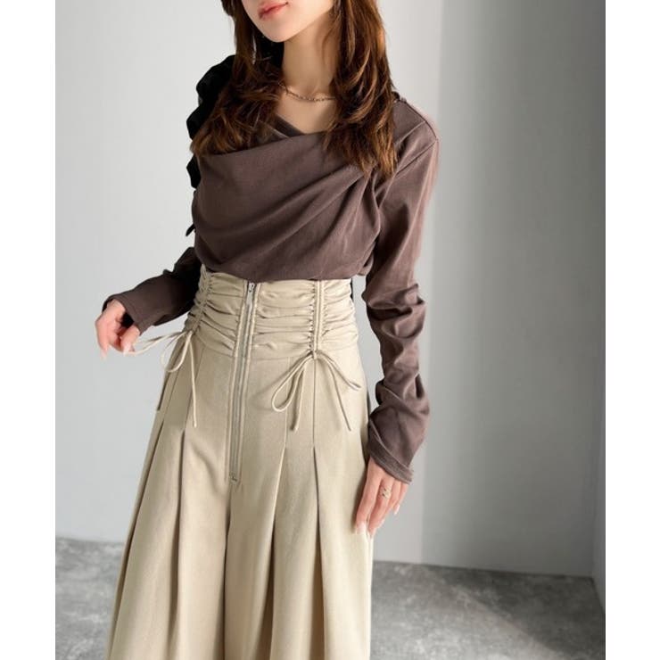 ウエストシャーリングハイウェストワイドパンツ | Classical Elf  | 詳細画像5