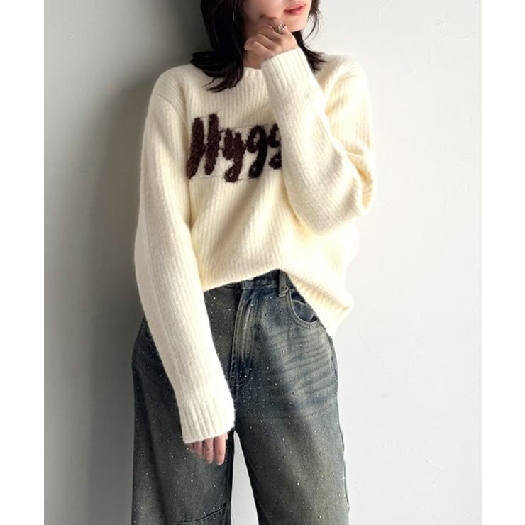 【mily bilet】フェザージャガードロゴミックスニットプルオーバー | Classical Elf  | 詳細画像8 