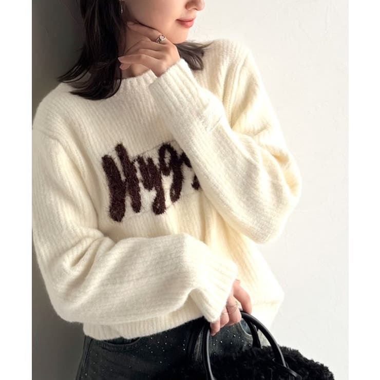 【mily bilet】フェザージャガードロゴミックスニットプルオーバー | Classical Elf  | 詳細画像9 