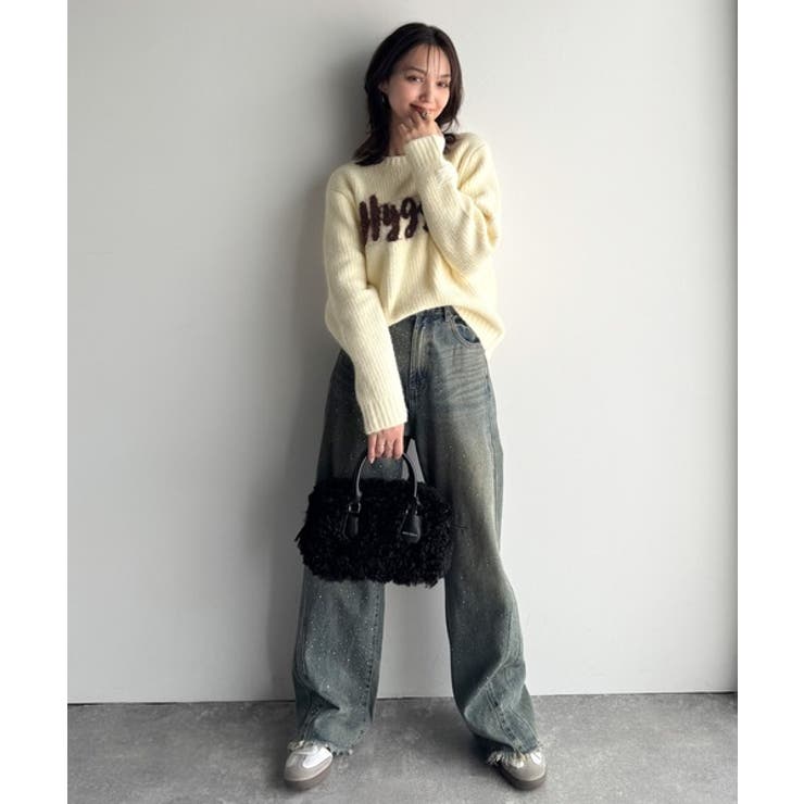 【mily bilet】フェザージャガードロゴミックスニットプルオーバー | Classical Elf  | 詳細画像10 