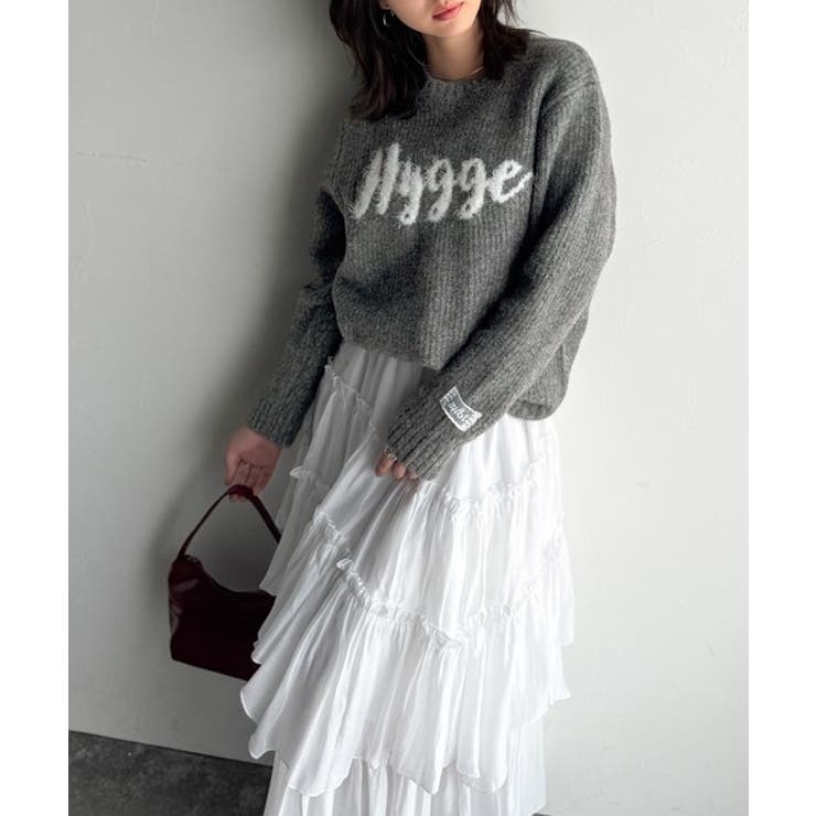 【mily bilet】フェザージャガードロゴミックスニットプルオーバー | Classical Elf  | 詳細画像13 