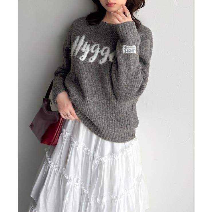 【mily bilet】フェザージャガードロゴミックスニットプルオーバー | Classical Elf  | 詳細画像15 