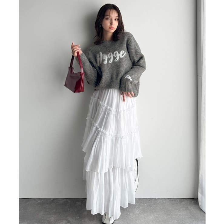 【mily bilet】フェザージャガードロゴミックスニットプルオーバー | Classical Elf  | 詳細画像16 