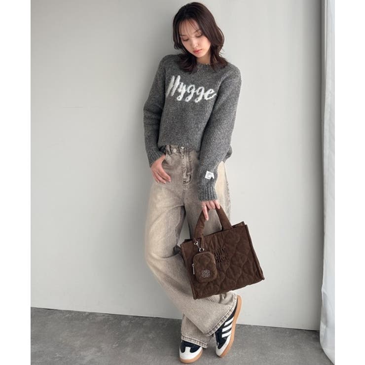 【mily bilet】フェザージャガードロゴミックスニットプルオーバー | Classical Elf  | 詳細画像21 