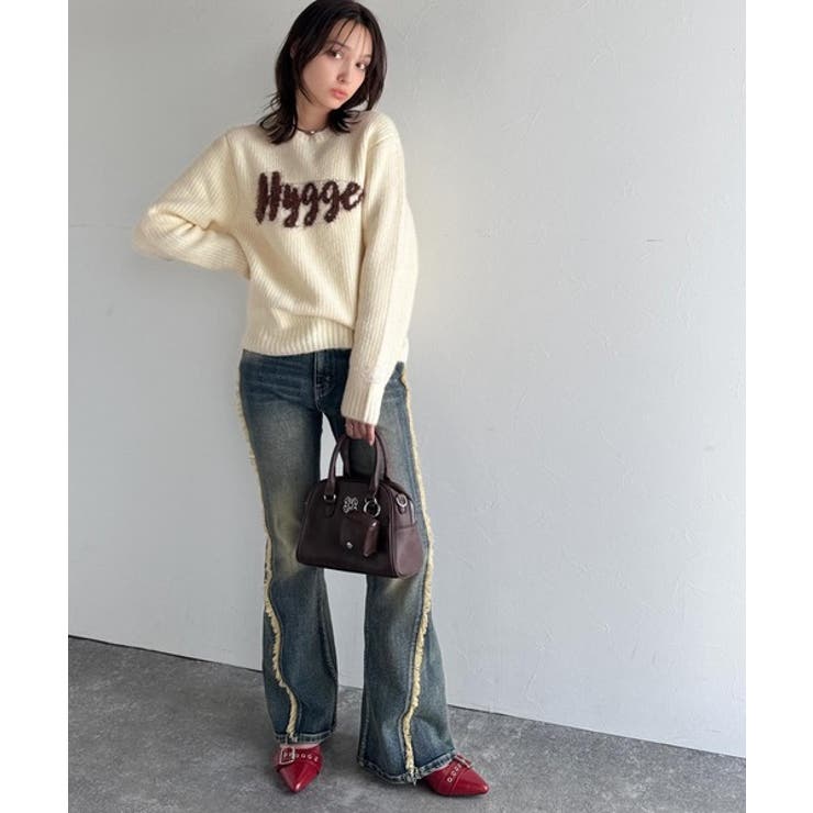 【mily bilet】フェザージャガードロゴミックスニットプルオーバー | Classical Elf  | 詳細画像6 