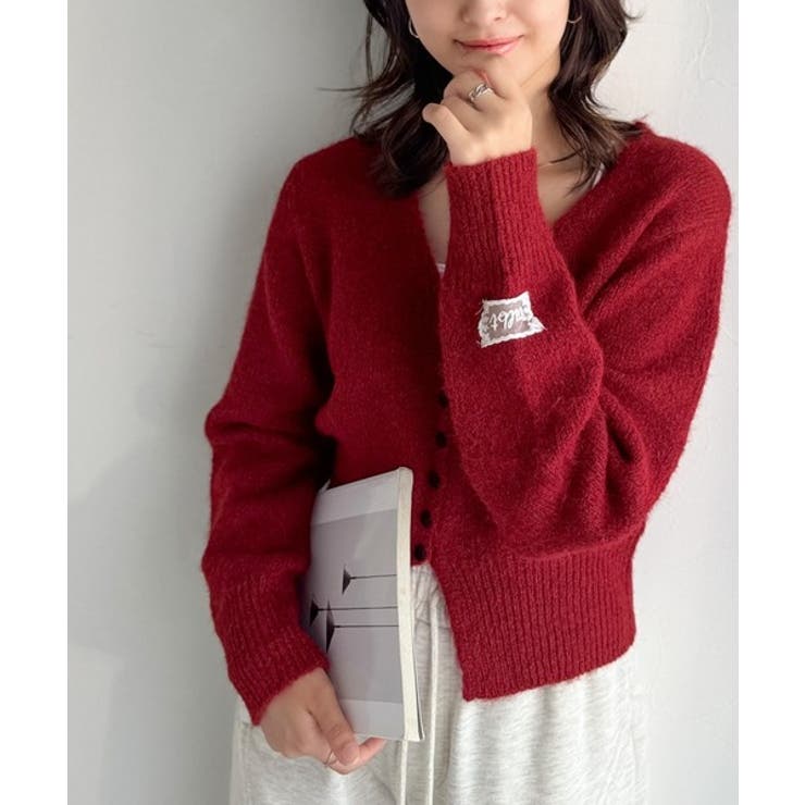 mily bilet】くるみボタンミックスニットカーディガン[品番