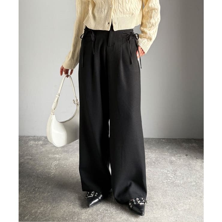 【mily bilet】タック入りストライプリボンワイドパンツ | Classical Elf  | 詳細画像6 