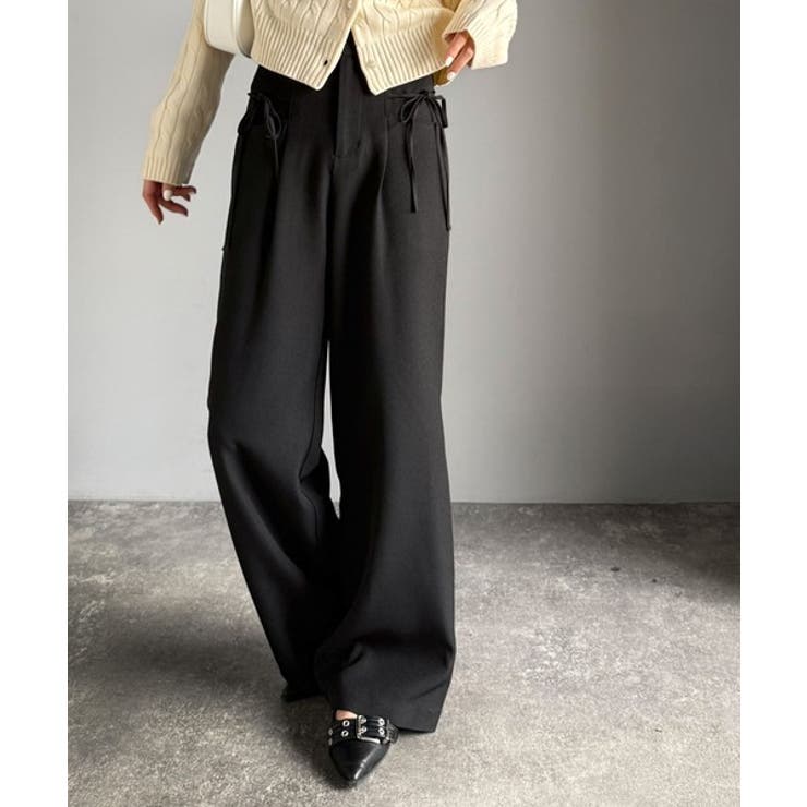 【mily bilet】タック入りストライプリボンワイドパンツ | Classical Elf  | 詳細画像8 