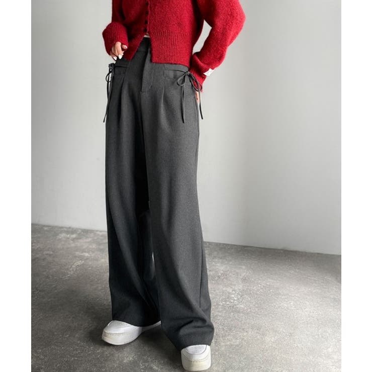 【mily bilet】タック入りストライプリボンワイドパンツ | Classical Elf  | 詳細画像9 