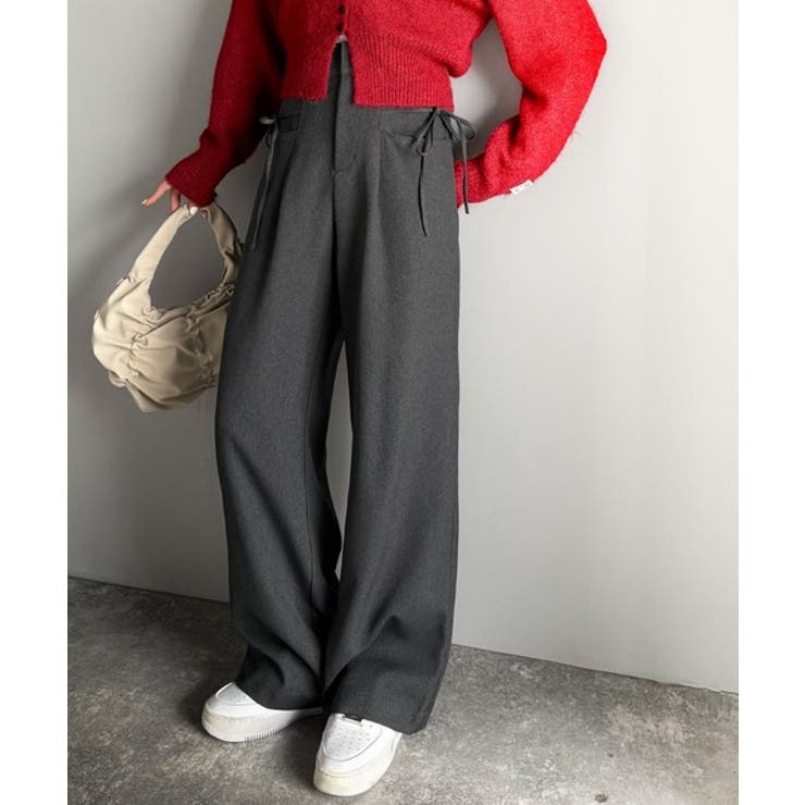 【mily bilet】タック入りストライプリボンワイドパンツ | Classical Elf  | 詳細画像12 