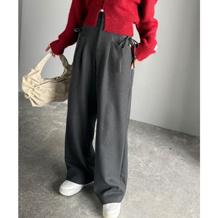 【mily bilet】タック入りストライプリボンワイドパンツ | Classical Elf  | 詳細画像13 