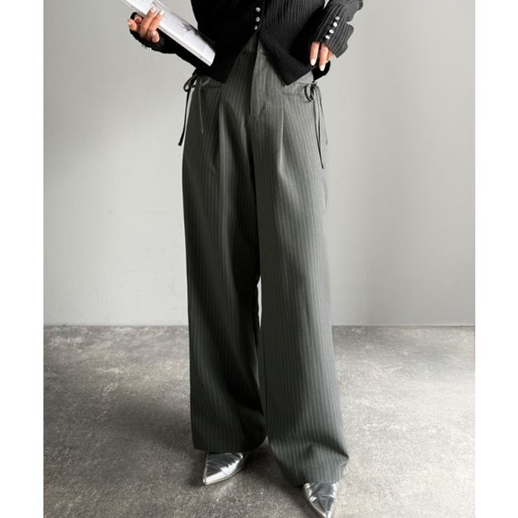 【mily bilet】タック入りストライプリボンワイドパンツ | Classical Elf  | 詳細画像21 