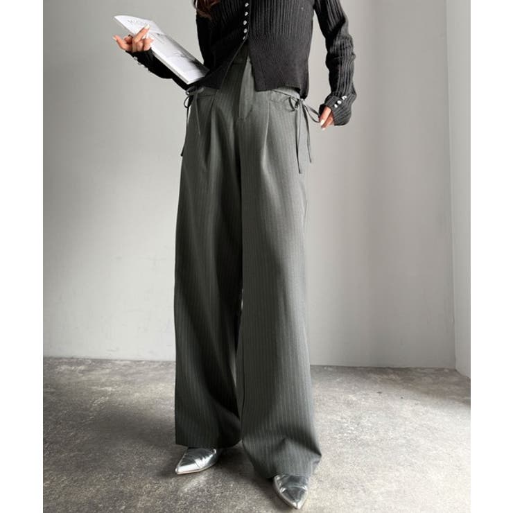 【mily bilet】タック入りストライプリボンワイドパンツ | Classical Elf  | 詳細画像22 