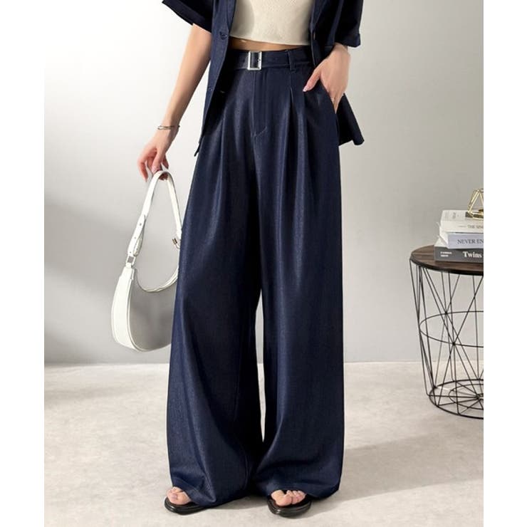 インディゴ | 【mily bilet】【速乾機能 接触冷感機能付き】ほのかな光沢と落ち感で美脚… | Classical Elf 