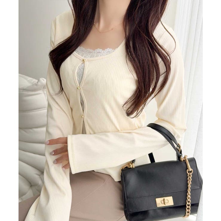 【mily bilet】重ね着風デザインで華やかに♪ レースキャミフェイクレイヤ… | Classical Elf  | 詳細画像10 