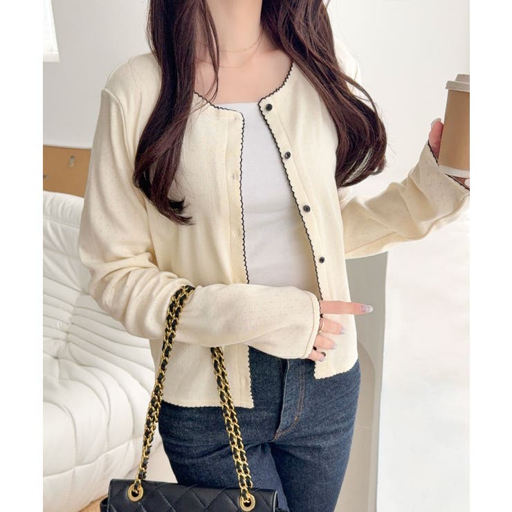 【mily bilet】ピコレースで甘さをひとさじ♪パターンメッシュヘンリーロン… | Classical Elf  | 詳細画像9 