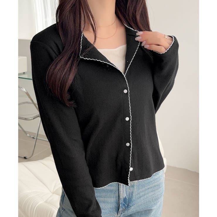 【mily bilet】ピコレースで甘さをひとさじ♪パターンメッシュヘンリーロン… | Classical Elf  | 詳細画像14 