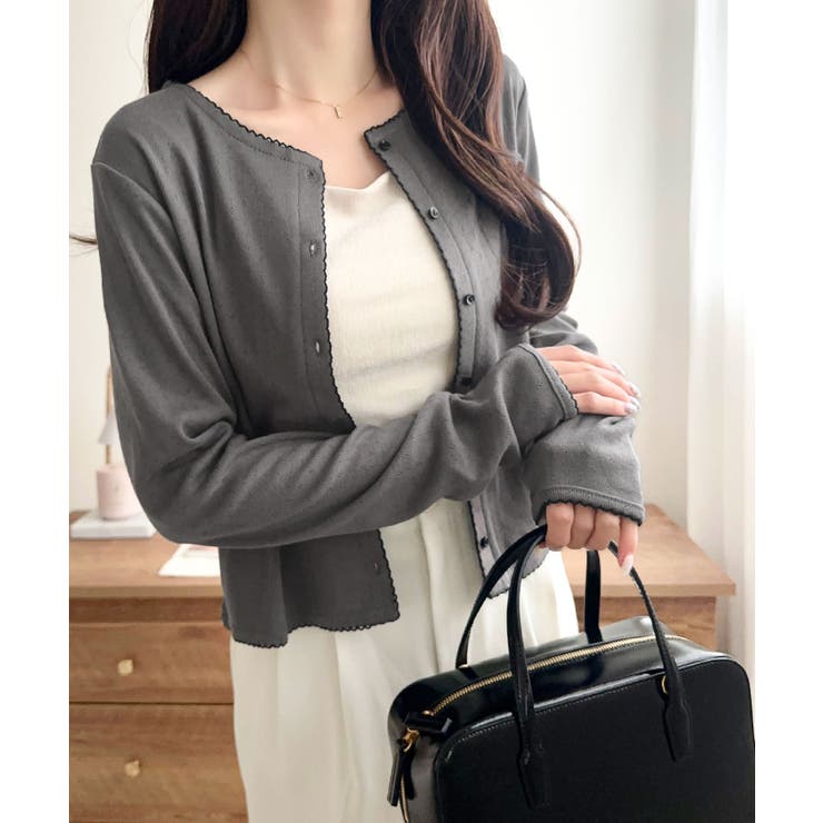 【mily bilet】ピコレースで甘さをひとさじ♪パターンメッシュヘンリーロン… | Classical Elf  | 詳細画像25 