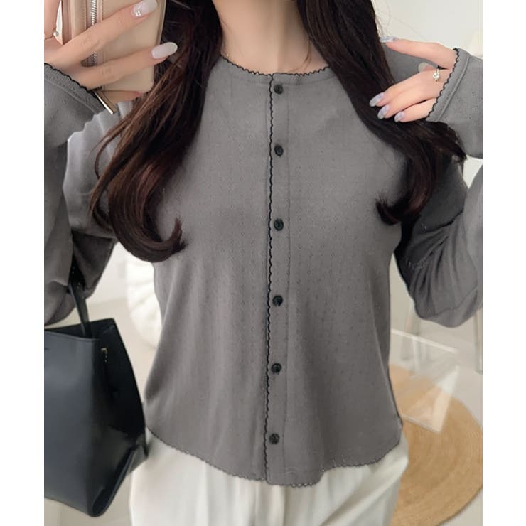 【mily bilet】ピコレースで甘さをひとさじ♪パターンメッシュヘンリーロン… | Classical Elf  | 詳細画像26 