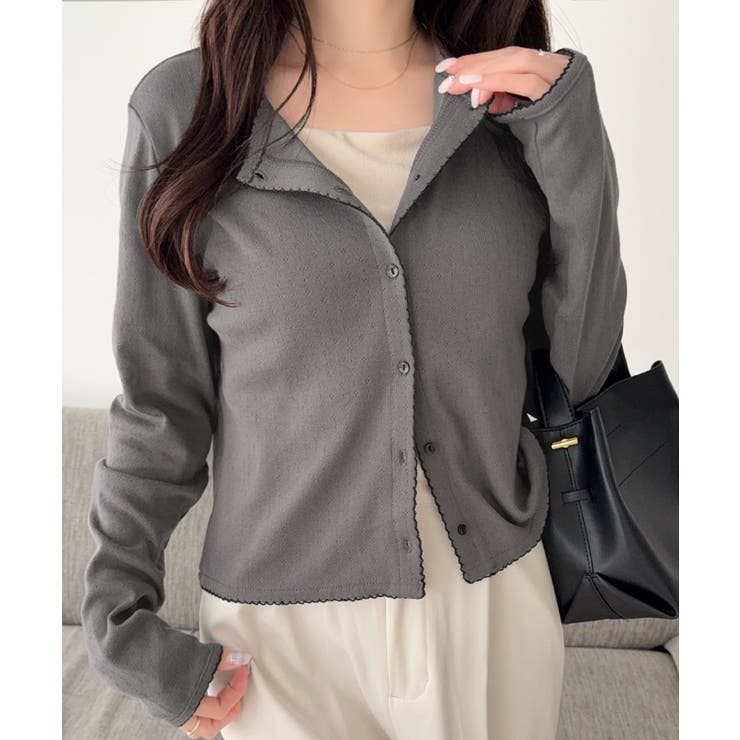 【mily bilet】ピコレースで甘さをひとさじ♪パターンメッシュヘンリーロン… | Classical Elf  | 詳細画像28 