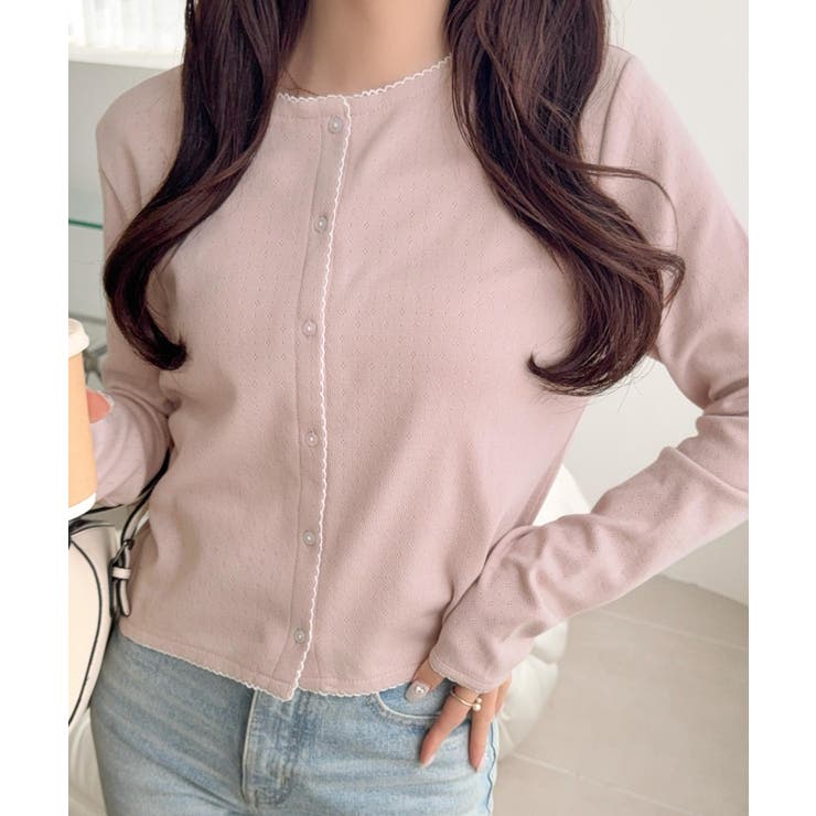 【mily bilet】ピコレースで甘さをひとさじ♪パターンメッシュヘンリーロン… | Classical Elf  | 詳細画像30 