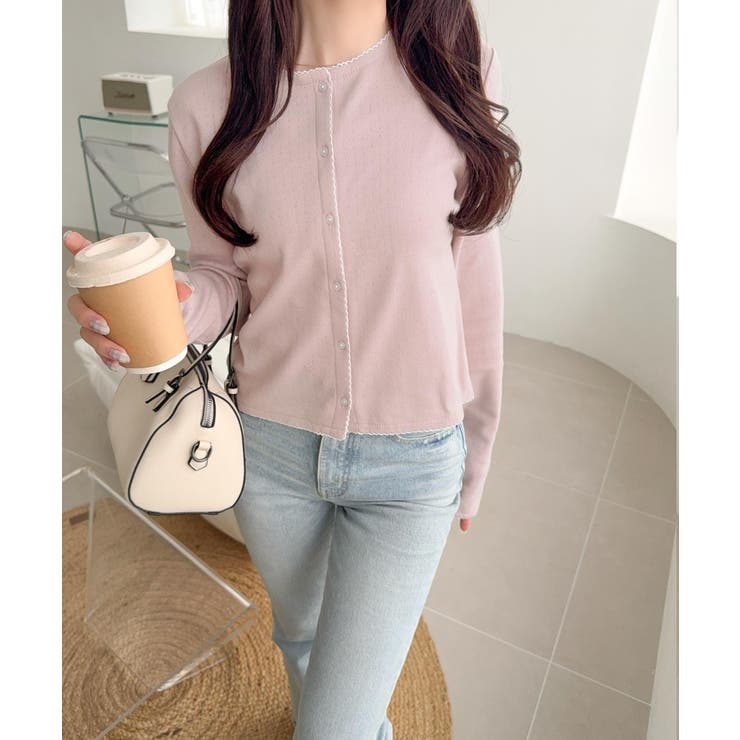 【mily bilet】ピコレースで甘さをひとさじ♪パターンメッシュヘンリーロン… | Classical Elf  | 詳細画像32 