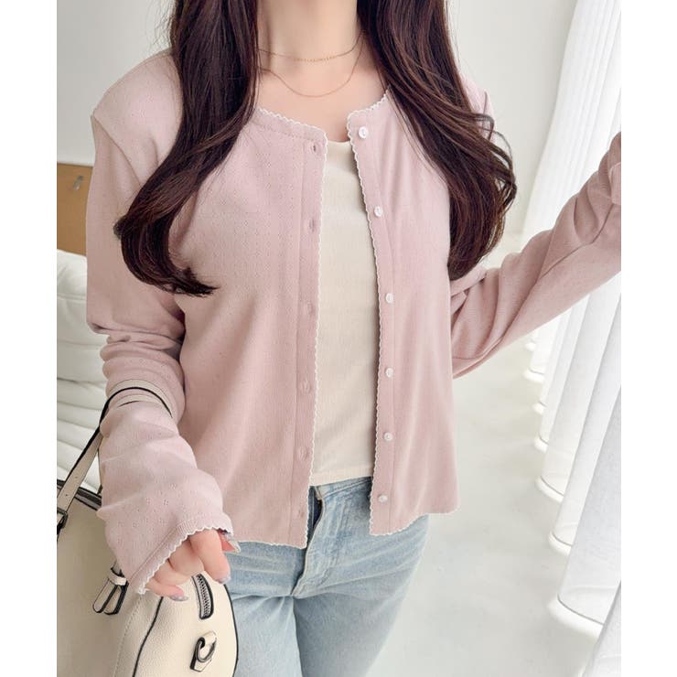 【mily bilet】ピコレースで甘さをひとさじ♪パターンメッシュヘンリーロン… | Classical Elf  | 詳細画像34 