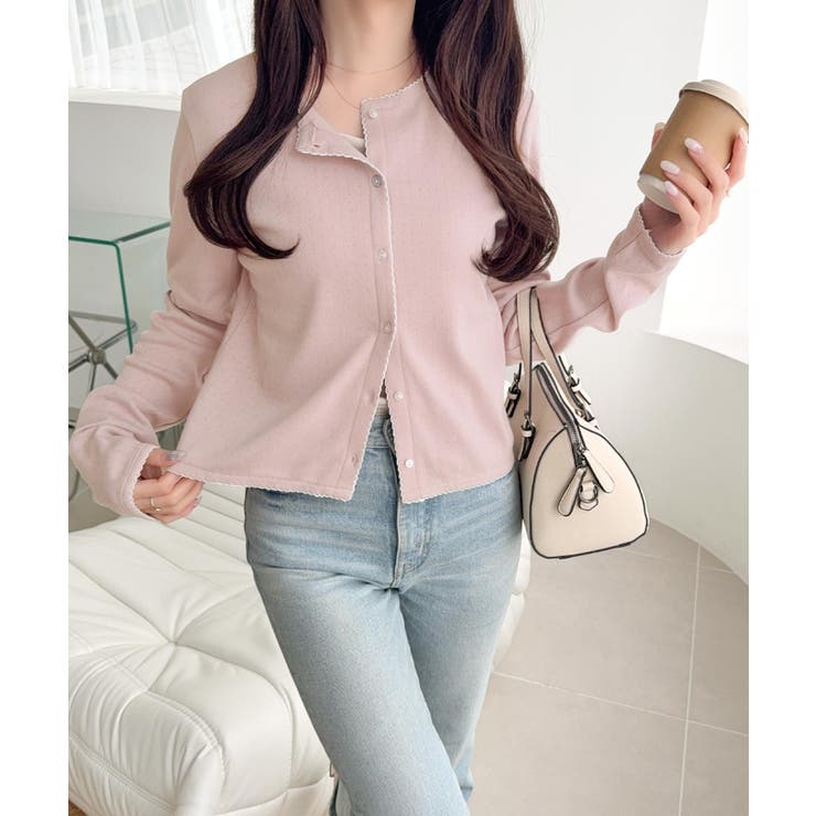 【mily bilet】ピコレースで甘さをひとさじ♪パターンメッシュヘンリーロン… | Classical Elf  | 詳細画像35 