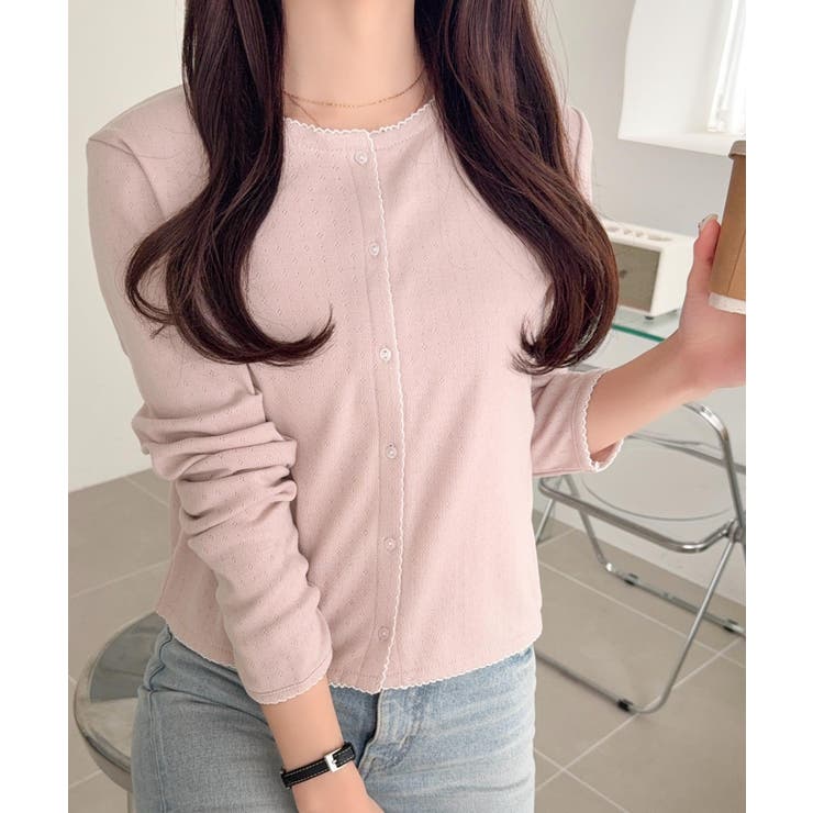 【mily bilet】ピコレースで甘さをひとさじ♪パターンメッシュヘンリーロン… | Classical Elf  | 詳細画像36 