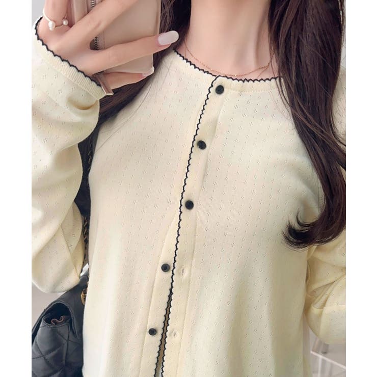 【mily bilet】ピコレースで甘さをひとさじ♪パターンメッシュヘンリーロン… | Classical Elf  | 詳細画像4 