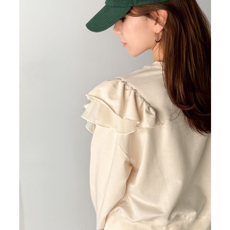 【mily bilet】チュールとフリルで甘く着る。ダブルフリルカレッジロゴ刺繍… | Classical Elf  | 詳細画像31 