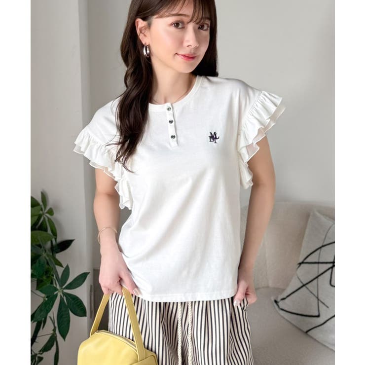 【mily bilet】ふわっと華やか、でも凛と。袖フリルコンパクトTシャツ | Classical Elf  | 詳細画像9 
