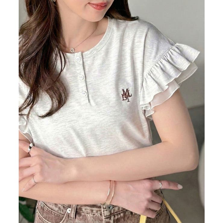 【mily bilet】ふわっと華やか、でも凛と。袖フリルコンパクトTシャツ | Classical Elf  | 詳細画像12 