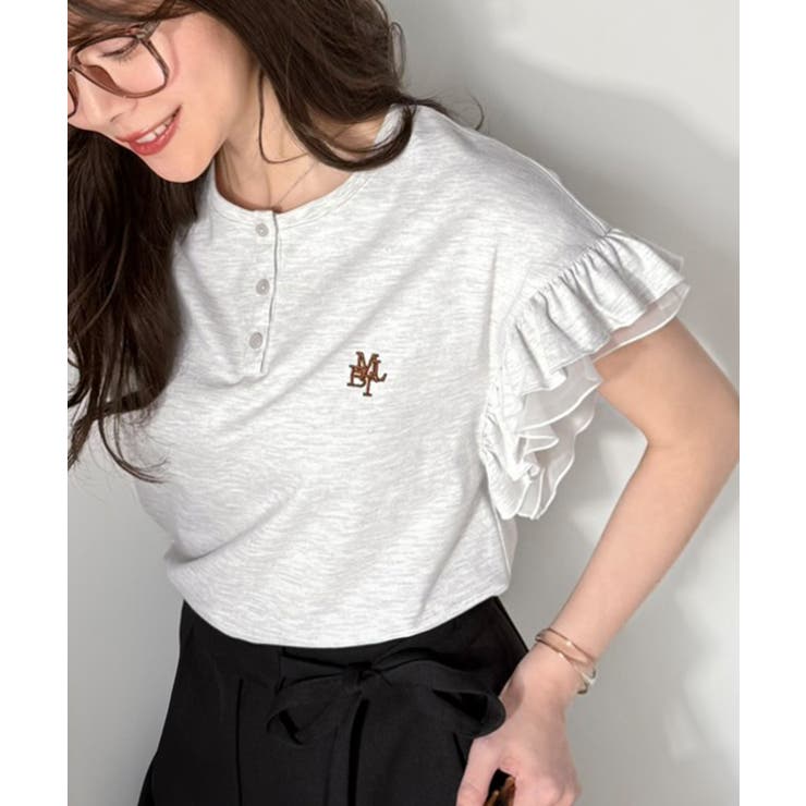【mily bilet】ふわっと華やか、でも凛と。袖フリルコンパクトTシャツ | Classical Elf  | 詳細画像14 