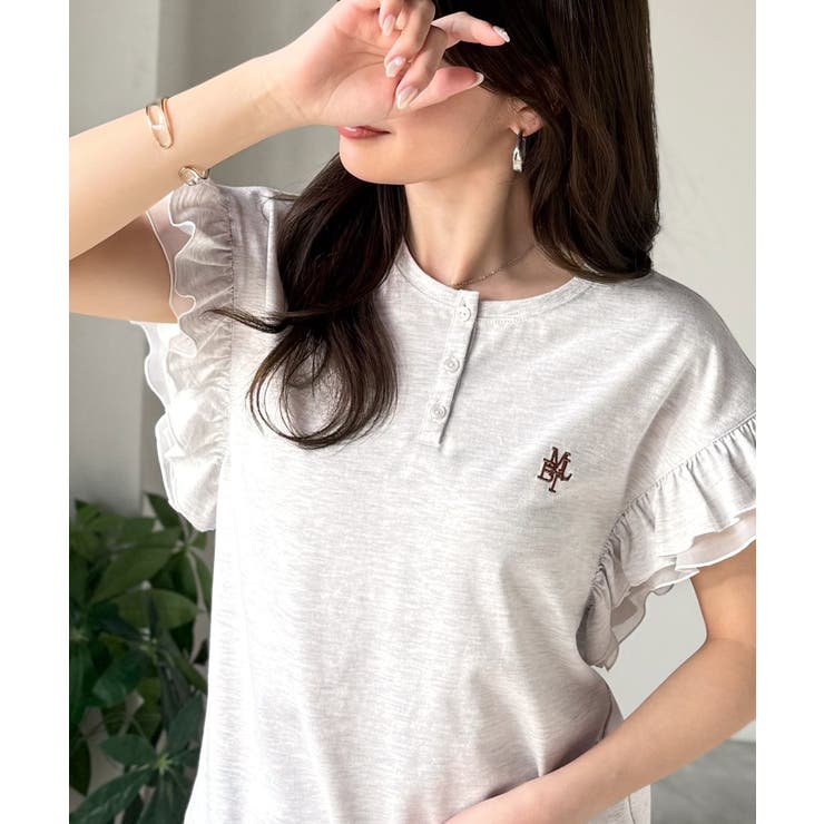 【mily bilet】ふわっと華やか、でも凛と。袖フリルコンパクトTシャツ | Classical Elf  | 詳細画像16 