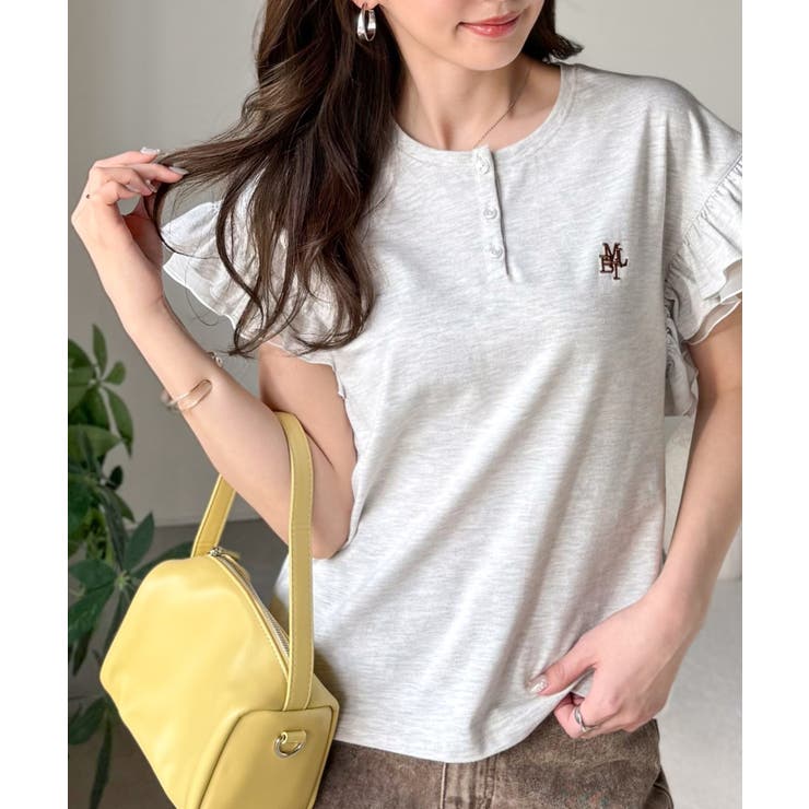 【mily bilet】ふわっと華やか、でも凛と。袖フリルコンパクトTシャツ | Classical Elf  | 詳細画像17 