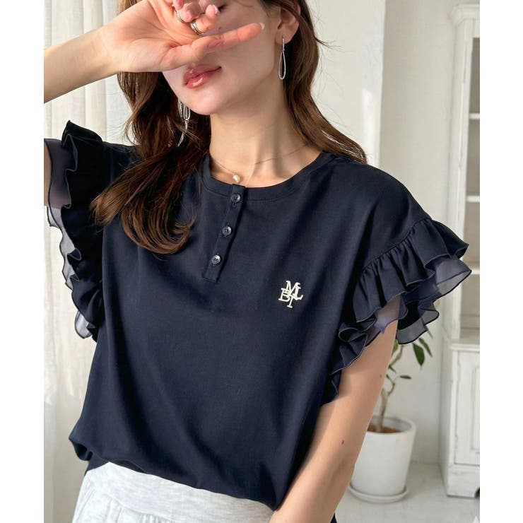 【mily bilet】ふわっと華やか、でも凛と。袖フリルコンパクトTシャツ | Classical Elf  | 詳細画像20 
